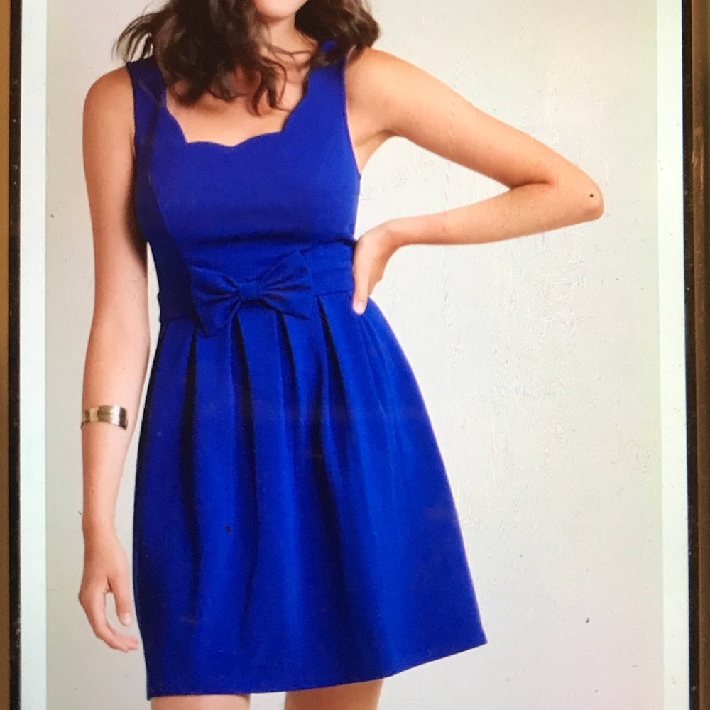 ModCloth Blue A-Line Dress - Picture 2 of 2